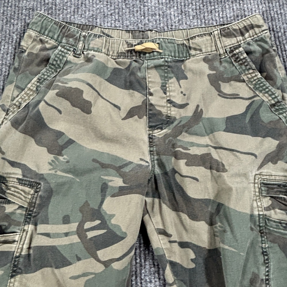 Wrangler Cargo Jogger Kids 16 Husky Green Camo Camouflage Pants 109MGHW7E